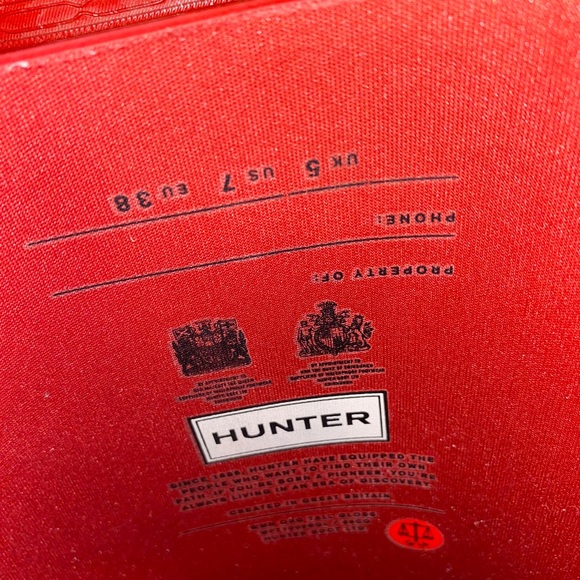 Women’s Red Hunter Boots Tall - Picture 3 of 3